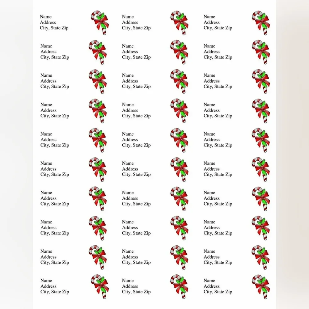 New Address Label Americopy 1x2 5/8
